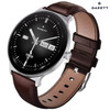  Garett QUANTUM Smartwatch | SILVER STEEL 
(with Additional Brown Leather Quick Release Strap) 