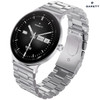  Garett QUANTUM Smartwatch | SILVER STEEL 
(with Additional Brown Leather Quick Release Strap) 