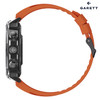  Garett ATOM Smartwatch | BLACK STEEL 
(with Additional Orange Silicone Quick Release Strap) 