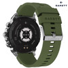  Garett ATOM Smartwatch | SILVER STEEL 
(with Additional Green Silicone Quick Release Strap) 
