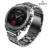  Garett ATOM Smartwatch | SILVER STEEL 
(with Additional Green Silicone Quick Release Strap) 