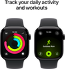 Apple Watch Series 11 GPS 42mm Jet Black Aluminium Case with Black Sport Band - M/L | MEQU4MP/A