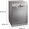  Bosch Series 2 14 Place Free Standing Dishwasher 60cm - Brushed steel | SMS2HVI67G-BOX-DAMAGE 