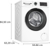  Bosch 10KG Series 6 Washing machine 1400 rpm - White | WGG254Z1GB-BOX-DAMAGE 