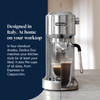 Delonghi Dedica Duo with Advanced Milk Steam Wand & Cold Brew Option - Stainless Steel | EC890.M