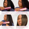 Shark SilkiPro Straight Hair Straightener + Dryer in One Tool with Heat-Resistant Storage Case - Rose Petal | HT401UKPK