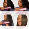 Shark SilkiPro Straight Hair Straightener + Dryer in One Tool with Heat-Resistant Storage Case - Plum Satin | HT401UKPU