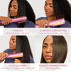  Shark SilkiPro Straight Hair Straightener + Dryer in One Tool with Heat-Resistant Storage Case - Plum Satin | HT401UKPU 