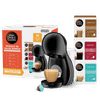 DeLonghi Nescafé Dolce Gusto Piccolo XS Pod Coffee Machine by De'Longhi - Value Bundle - Black | EDG210.BGY 