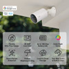TP Link Tapo Smart Wire-Free Indoor/Outdoor Security Camera - 2 Pack | TAPOC4102PK