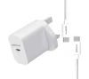  Groove USB-C Wall Charger 25W with USB-C to USB-C Cable - White | GVMA112WE 