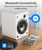  Majority D50X Bookshelf Bluetooth Speakers - Wireless Active Speakers Pair - White | 1000003125 