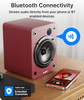  Majority D50X Bookshelf Bluetooth Speakers - Wireless Active Speakers Pair - Red | 1000003128 