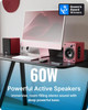  Majority D50X Bookshelf Bluetooth Speakers - Wireless Active Speakers Pair - Red | 1000003128 