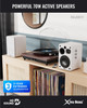 Majority D70X Powered Bluetooth Bookshelf Speakers – 70W | HDMI ARC | Optical | White | 1000003087