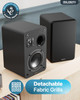  Majority D70X Passive Bookshelf Speakers – 60W | Carbon Fibre Drivers | Black | 1000003082 
