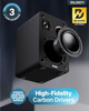  Majority D70X Passive Bookshelf Speakers – 60W | Carbon Fibre Drivers | Black | 1000003082 