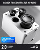  Majority D100X Powered Bluetooth Bookshelf Speakers – 100W | HDMI ARC | Phono Input | White | 1000003141 