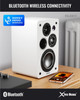  Majority D100X Powered Bluetooth Bookshelf Speakers – 100W | HDMI ARC | Phono Input | White | 1000003141 