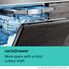 Siemens IQ500 fully-integrated dishwasher 60cm varioHinge | SN95EX12CG