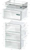  Siemens IQ300 Free-standing Fridge-Freezer 186 x 60 cm  - Brushed steel | KG36NVICG 