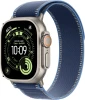 Apple Watch Ultra 3 GPS + Cellular 49mm Natural Titanium Case with Blue/Bright Blue Trail Loop - S/M | MEWR4DH/A