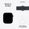 Apple Watch Series 12 GPS 42mm Space Grey Aluminium Case with Navy Blue Sport Band - M/L | MJE94MP/A