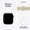 Apple Watch Series 12 GPS 42mm Light Gold Aluminium Case with Sand Sport Band - S/M | MJED4MP/A