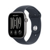 Apple Watch Series 12 GPS 46mm Space Grey Aluminium Case with Navy Blue Sport Band - M/L | MJEJ4MP/A