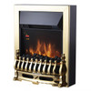 Warmlite WL45049 Whitby 2KW Electric Fire Inset with Remote Control | Brass | WL45049