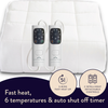 Dreamland Snowed In Organic Cotton Warming Mattress Protector Double | 16888