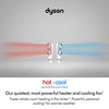 Dyson Hot+Cool HF1 Remote Link Fan Heater – 2250W Heating | MyDyson App | Air Multiplier | White/Silver | 586344-01