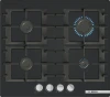  Bosch Series 4 60cm Gas Hob - Black Glass | PNP6B6K40 