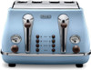  DeLonghi Icona Vintage  Blue 4 Slice Toaster | CTOV4003.AZ 