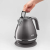 DeLonghi Icona Metallics Grey Kettle | KBOT3001.GY
