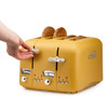 DeLonghi Argento Silva Yellow 4 Slice Toaster | CT04.Y-OPENED-BOX