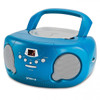  Groov-e GVPS733/BE Original Boombox Portable CD Player with Radio - Blue 