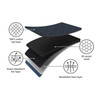 Joseph Joseph 50006JJ Glide Plus Easy-store Ironing Board with Advanced Cover - Black/Blue