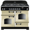  Rangemaster Classic 110 Dual Fuel Cream with Chrome Trim | CLA110DFFCR/C 