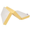 Clevamama ClevaFoam Travel Cot Mattress - 3 in 1 Sleep, Sit & Play 96 x 65 x7cm – White/Yellow | 3126 