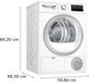  Bosch Series 4 Condenser tumble dryer 8KG with glass door | WTN83203GB 