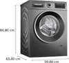  Bosch Series 6 front loader 9KG 1400RPM Washing machine | WGG2449RGB 