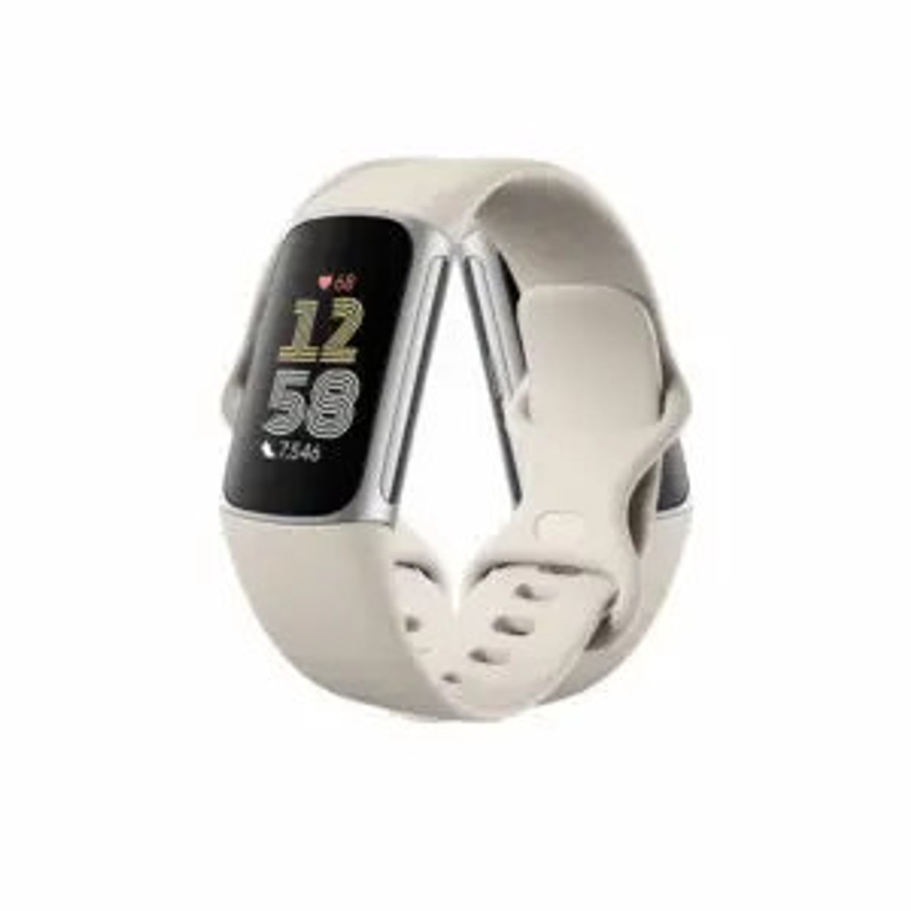 Fitbit Charge 6 Porcelain Band / Silver Aluminum Case | 79