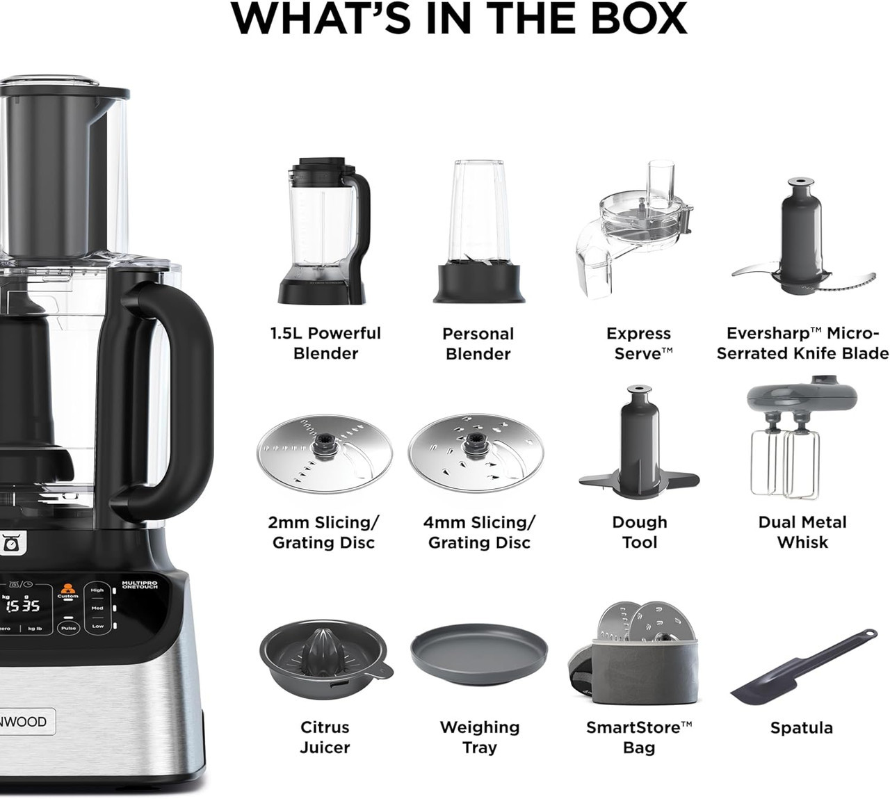 Kenwood MultiPro OneTouch Food Processor | FDM73.850SS - expert.ie