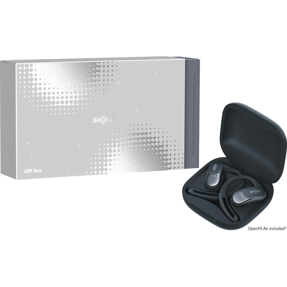 Shokz OpenFit Air Open-Ear Headphones with Gift Box | T511-BK-EU