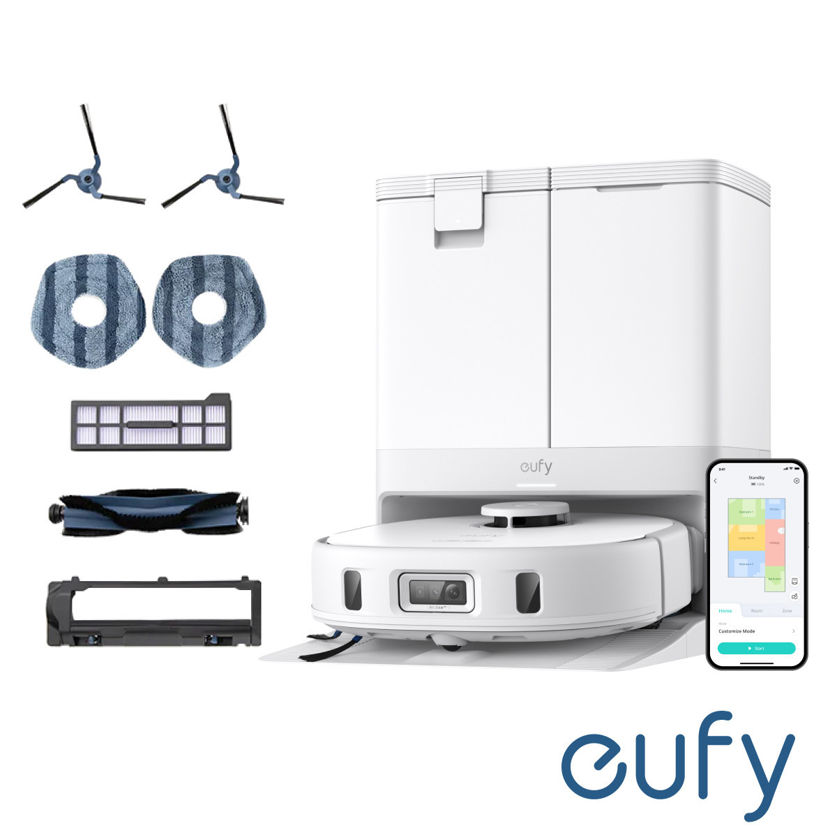 Eufy X10 Pro Omni Robot Vacuum Cleaner with Self-Empty Station