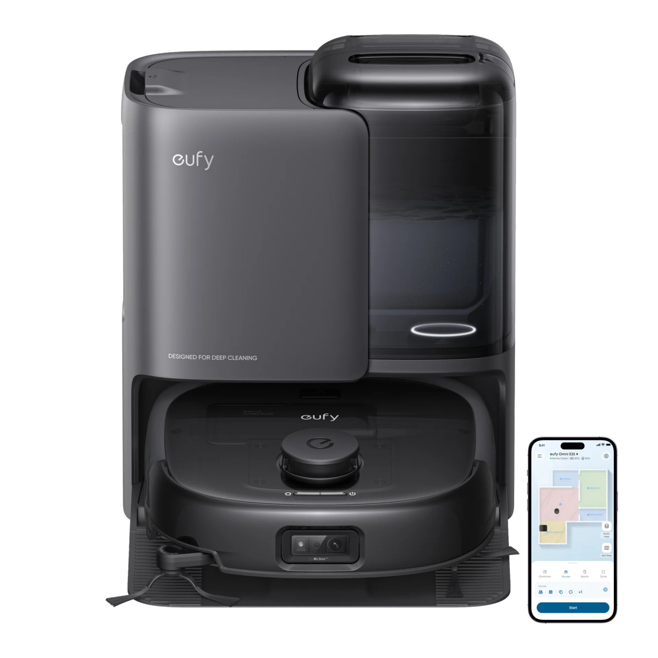 K*E様 Eufy Robot Vacuum Omni E25 T2353511 Eufy E25 Omni Robot Vacuum - Black | T2353V11 - expert.ie