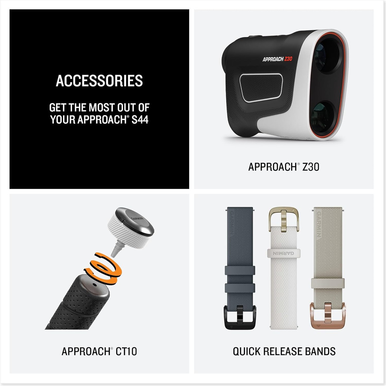 Garmin Approach S44 Golf Smartwatch - Black | 010-03009-00 - expert.ie