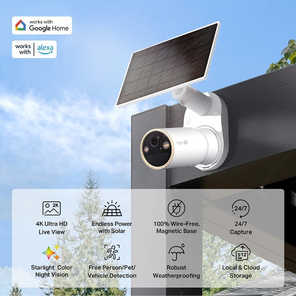 TP-Link Tapo Solar-Powered Security Camera Kit | Tapo C460 KIT