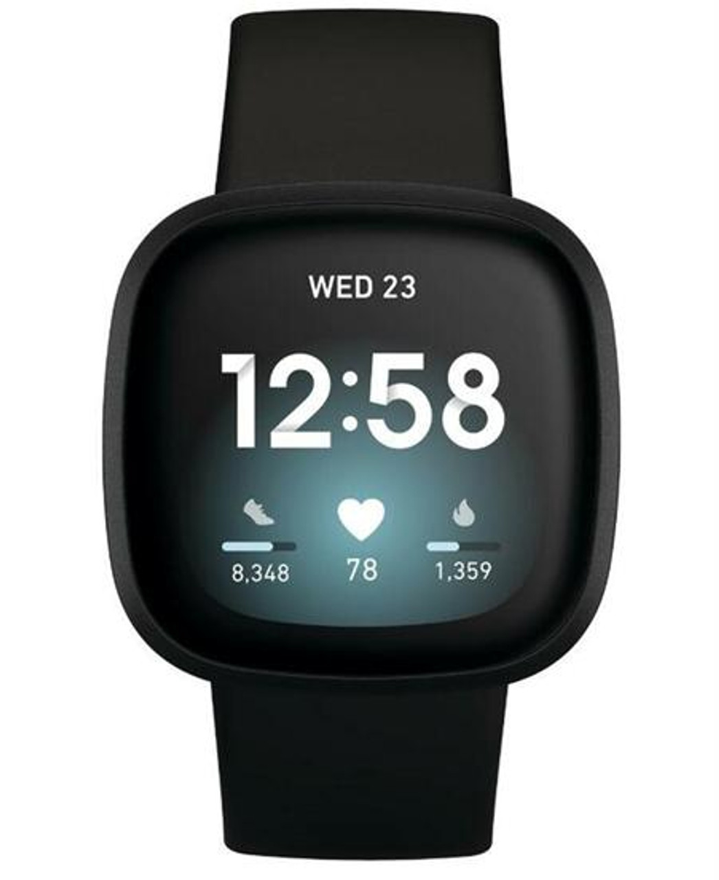 Fitbit Versa 3 Health Fitness Black Smart Watch 79 FB511BKBK